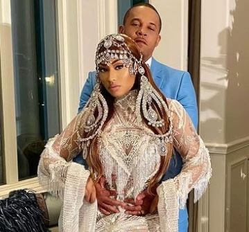Kenneth Petty with his wife Nicki Minaj.